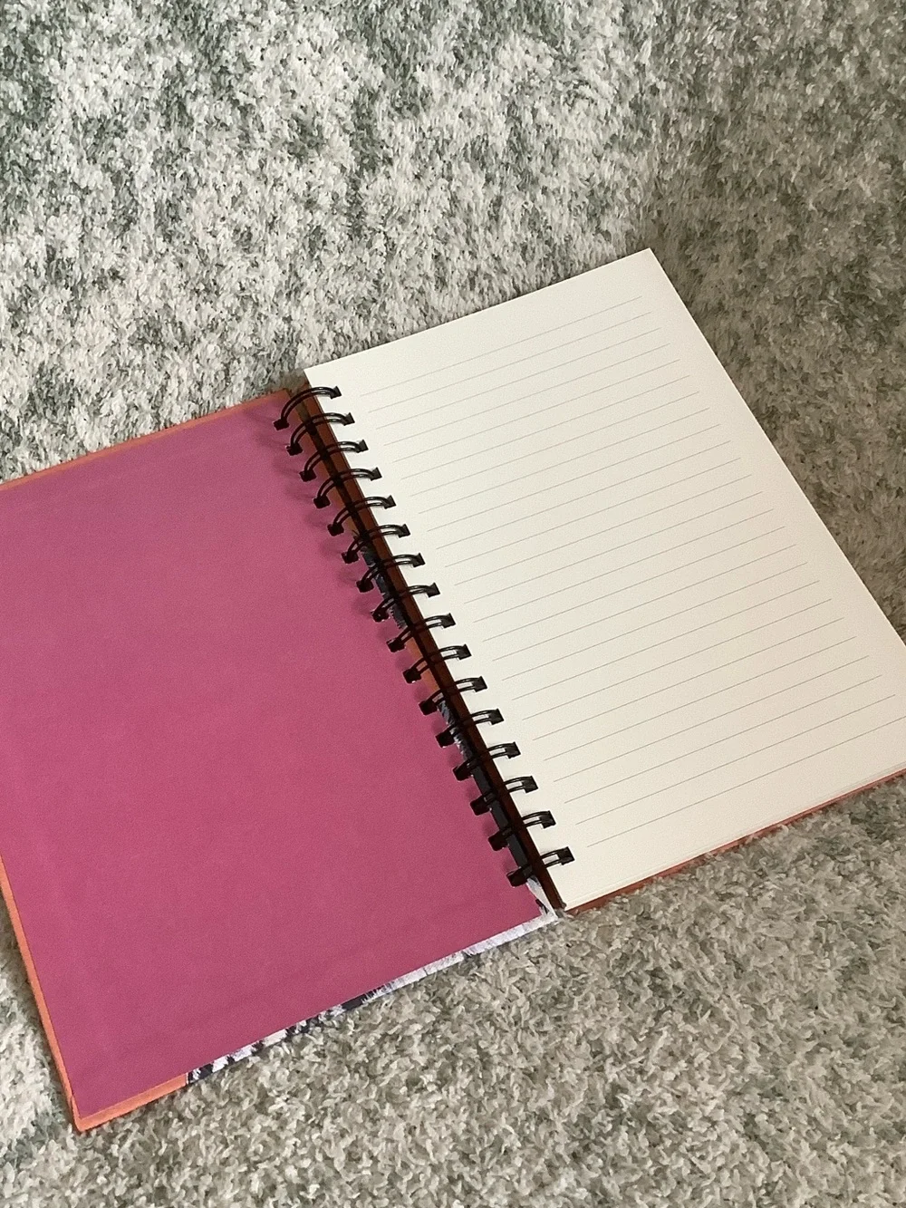 Floral Zebra Spiral Hardcover Journal Notebook ~120 lined pages NWT OCS Designs